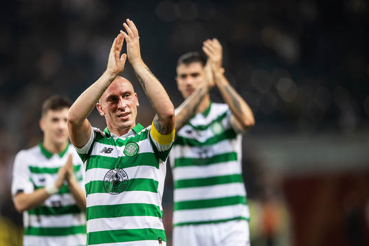 Scott Brown of Celtic celebrates