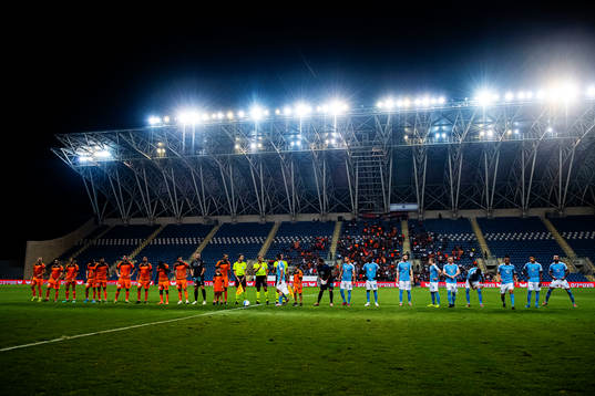 Players of Bnei Yehuda and of Malmö FF