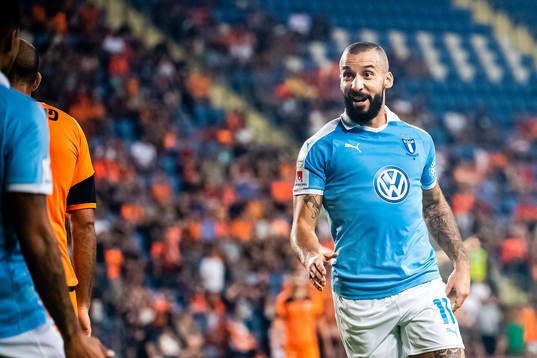 Guillermo Molins of Malmö FF celebrates