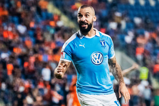 Guillermo Molins of Malmö FF celebrates
