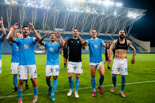 Players of Malmö FF celebrates