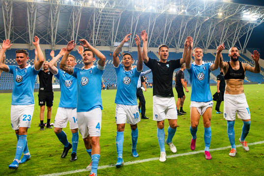 Players of Malmö FF celebrates