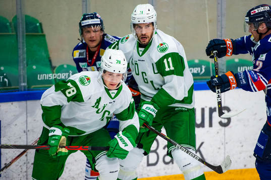 Rögles  Dominik Bokk och  Mattias Sjögren