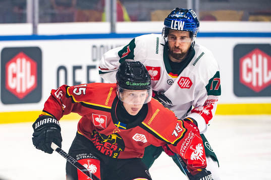 Carl Mattsson of Luleå and Thomas Holzmann of Augsburger
