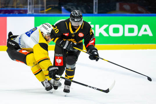 Simon Moser of Bern and Edwin Hedberg of Skellefteå