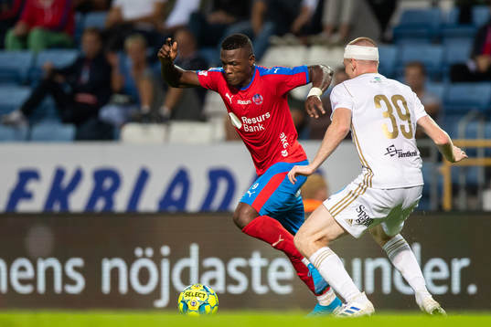 Helsingborgs Alhaji Gero och Östersunds Thomas Isherwood