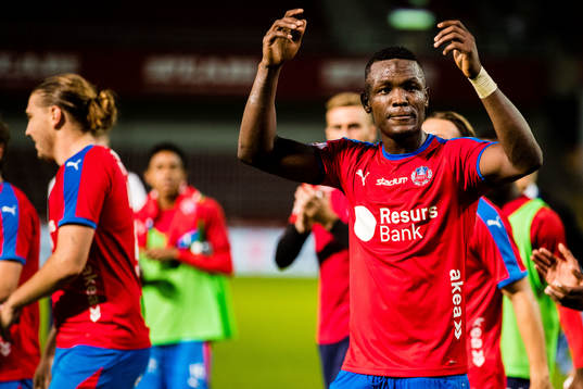 Helsingborgs Alhaji Gero jublar