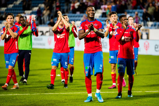 Helsingborgs Alhaji Gero jublar