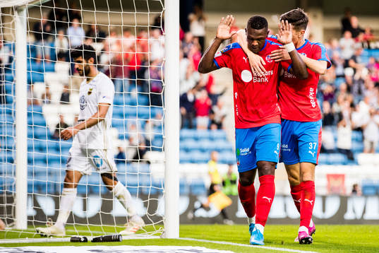 Helsingborgs Alhaji Gero jublar