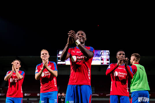 Helsingborgs Filip Sjöberg, Daniel Hafsteinsson, Alhaji