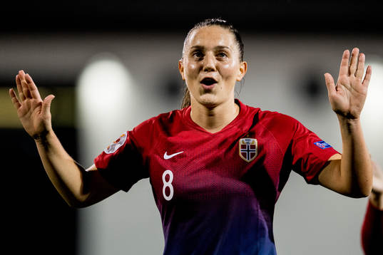 Vilde Bøe Risa of Norway celebrates