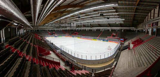 Arena Frölundaborg prior to the CHL game between Frölunda