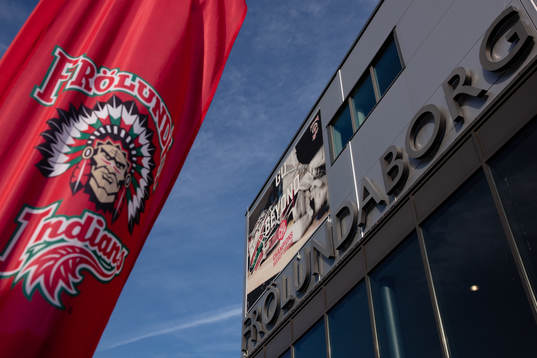 Arena Frölundaborg prior to the CHL game between Frölunda