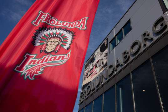 Arena Frölundaborg prior to the CHL game between Frölunda