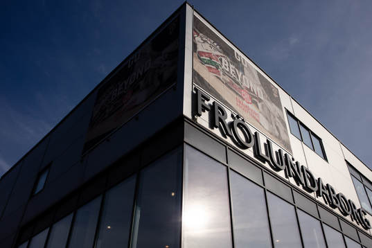 Arena Frölundaborg prior to the CHL game between Frölunda