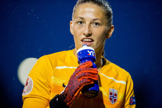 Goalkeeper Cecilie Fiskerstrand of Norway