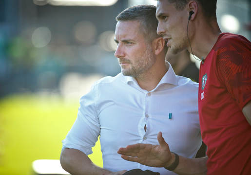Örebros tränare Axel Kjäll och assisterande tränare