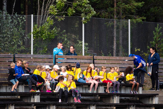 Young supporters of team Sweden