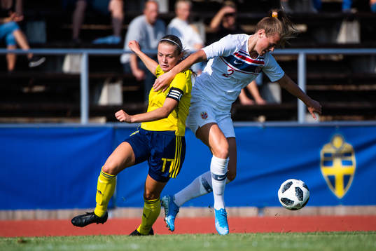 Beata Olsson of Sweden and Marthine Östenstad of Norway