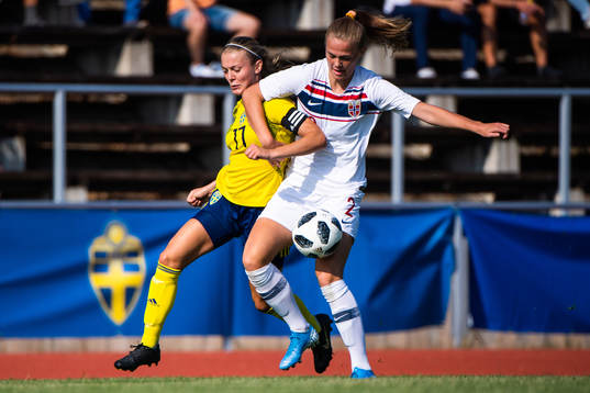 Beata Olsson of Sweden and Marthine Östenstad of Norway