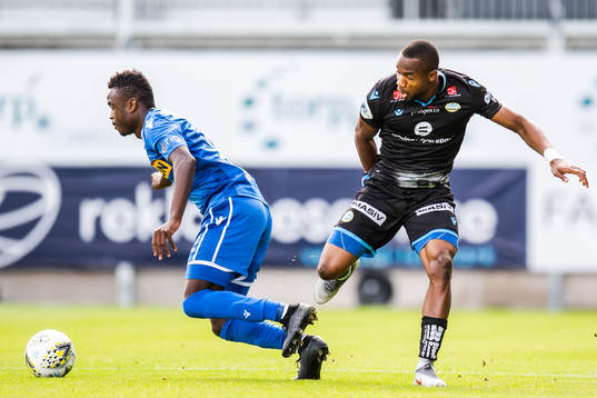Brice Wembangom and Kachi of Sandnes Ulf