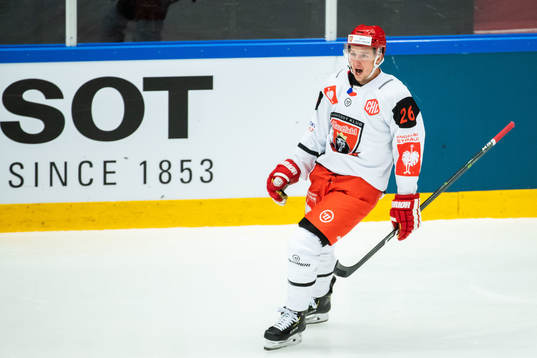 Ales Jergl of Mountfield celebrates