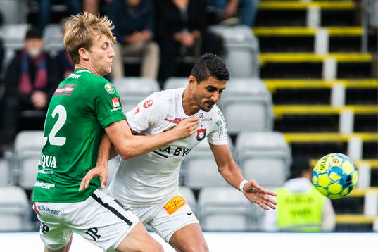 Jönköpings Jesper Svensson och Örgrytes Ailton Almeida