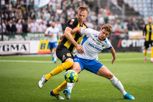 IFK Norrköpings Alexander Fransson and Hammarbys Tim