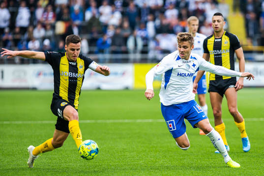 Hammarbys Jeppe Andersen och IFK Norrköpings Christoffer