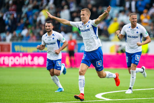 IFK Norrköpings Filip Dagerstål jublar