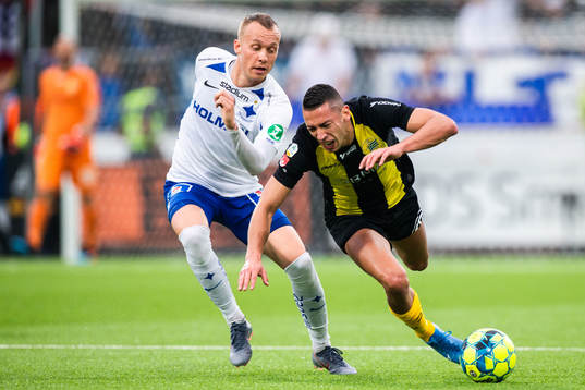 IFK Norrköpings Gudmundur Thórarinsson och Hammarbys