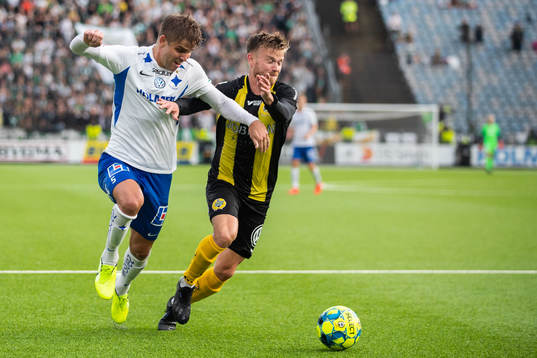 IFK Norrköpings Christoffer Nyman och Hammarbys Dennis