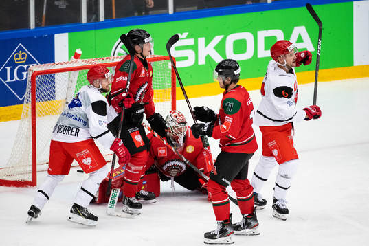 Lukas Cingel celebrates scoring 1-3