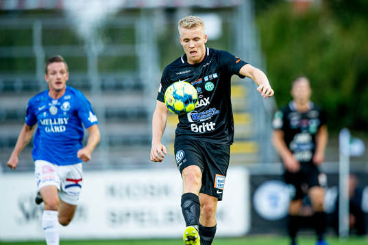 Västerås Simon Johansson mot Trelleborgs Hugo Andersson