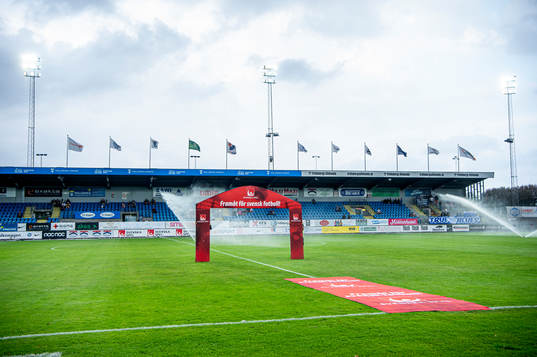 Vångavallen innan fotbollsmatchen i Superettan mellan