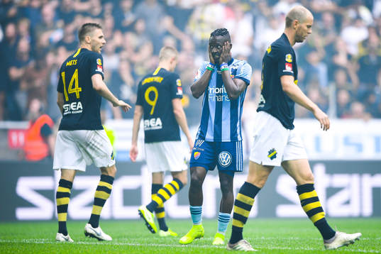 Djurgårdens Mohamed Buya Turay deppar