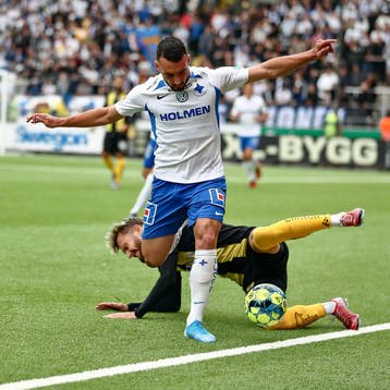 Hammarbys Aron Johannsson och IFK Norrköpings Sead