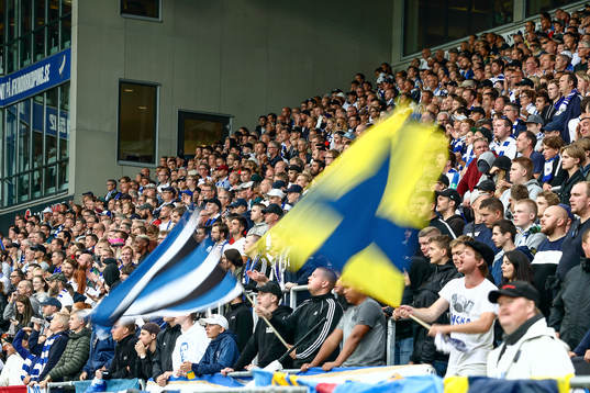 IFK Norrköpings supporters på Curva Nordahl