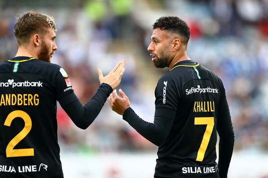 Hammarbys Simon Sandberg och Imad Khalili