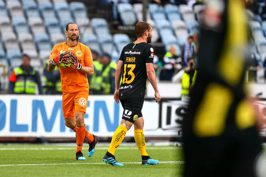 Hammarbys målvakt Johan Wiland