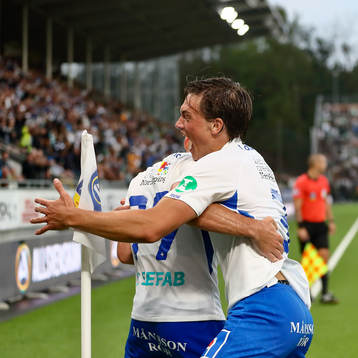 IFK Norrköpings Rasmus Lauritsen jublar