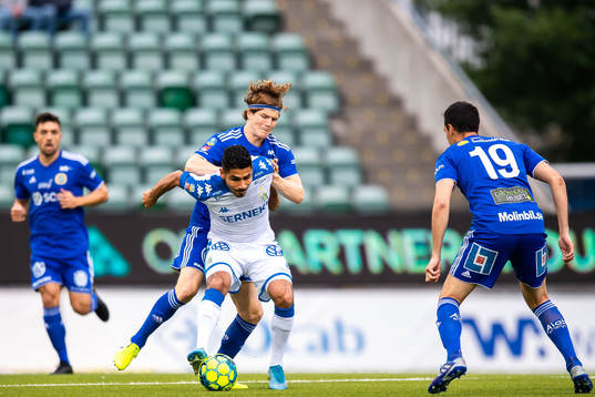IFK Göteborgs Hosam Aiesh och Sundsvalls Oliver Berg