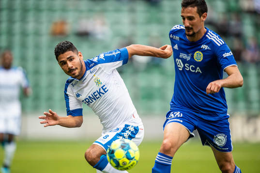 IFK Göteborgs Hosam Aiesh och Sundsvalls Pol Moreno Sanchez