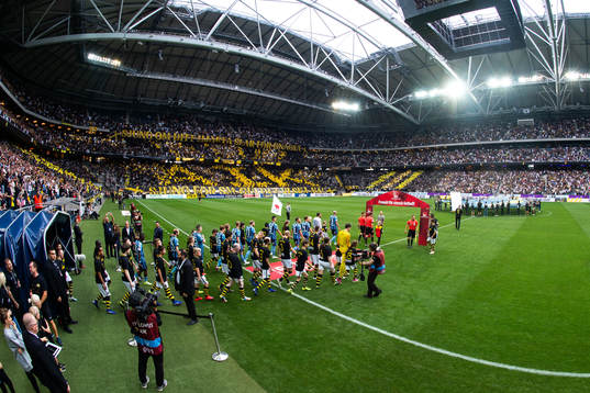 Spelarna gör entré