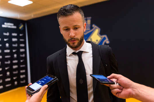 s Robert Lundström i mixade zonen