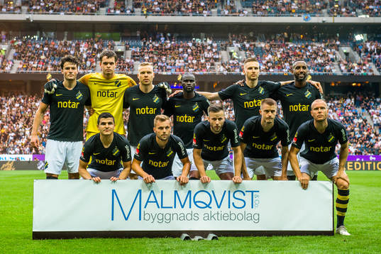 s startelva med målvakt Oscar Linnér , Daniel Granli ,