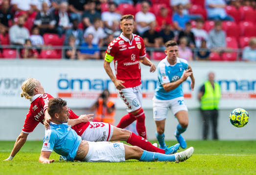 Kalmars Henrik Löfkvist och Malmö FFs Markus Rosenberg