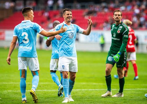 Malmö FFs Markus Rosenberg jublar