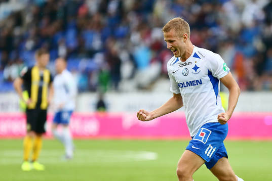 IFK Norrköpings Filip Dagerstål jublar