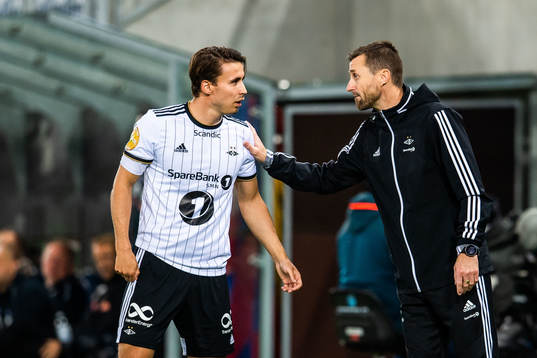 Anders Trondsen and Eirik Horneland, head coach of Rosenborg
